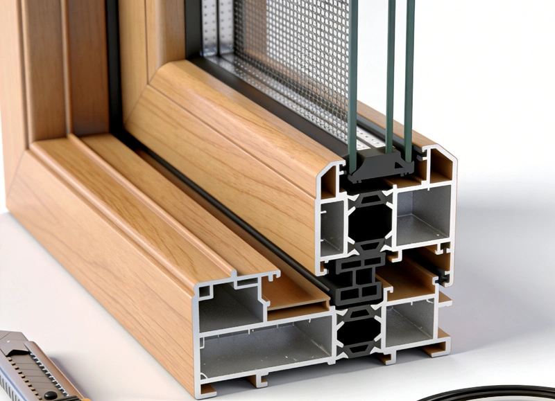 Stroj na vytláčanie profilov ABS okien a dverí