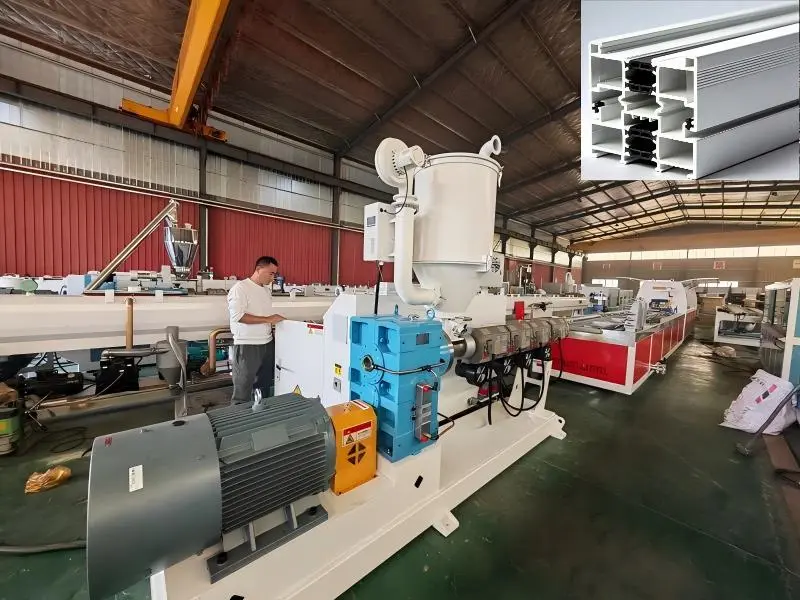 Stroj na profilovanie okien ABS