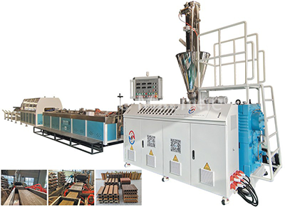 WPC decking making machine