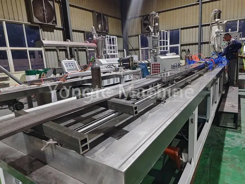 Plastic lumber machine: 100% plastic waste directly processed into plastic profiles/pipes